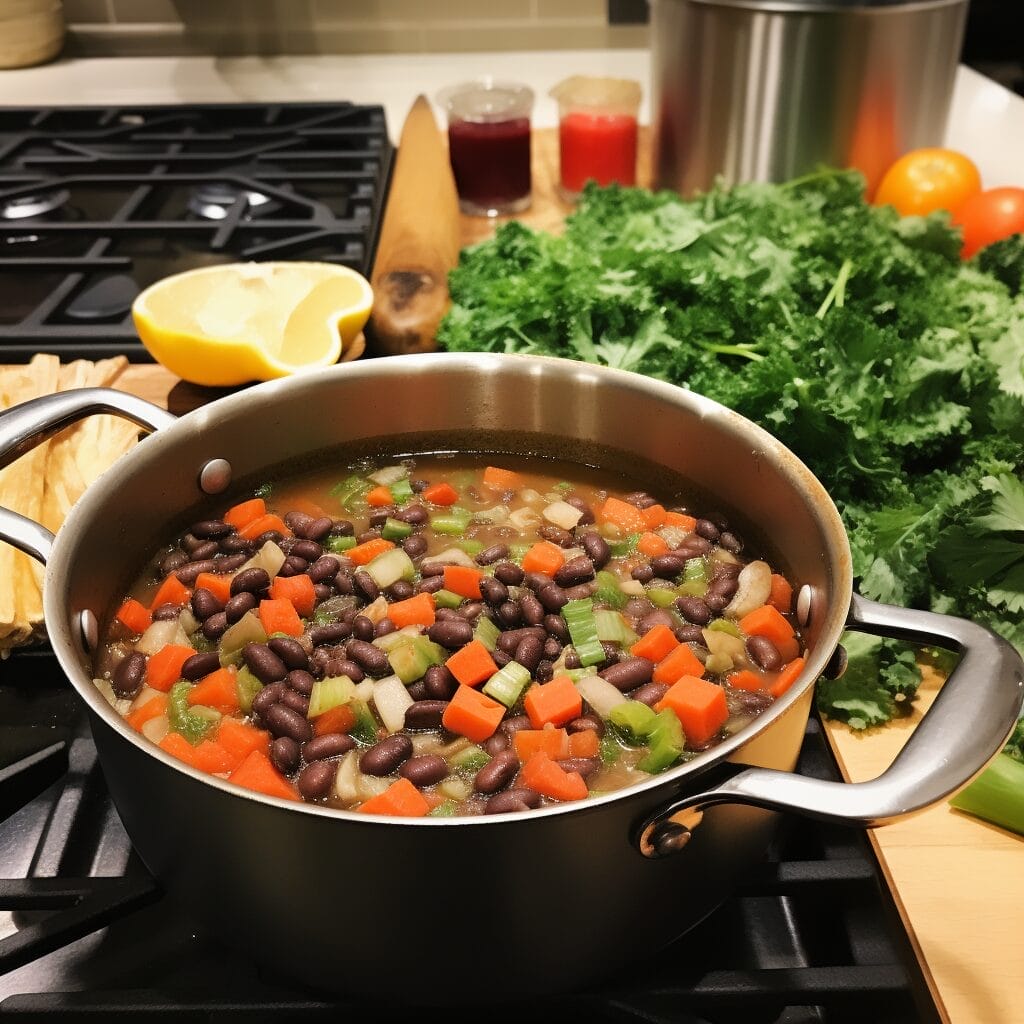 Black bean kale soup blue zone recipe cooking