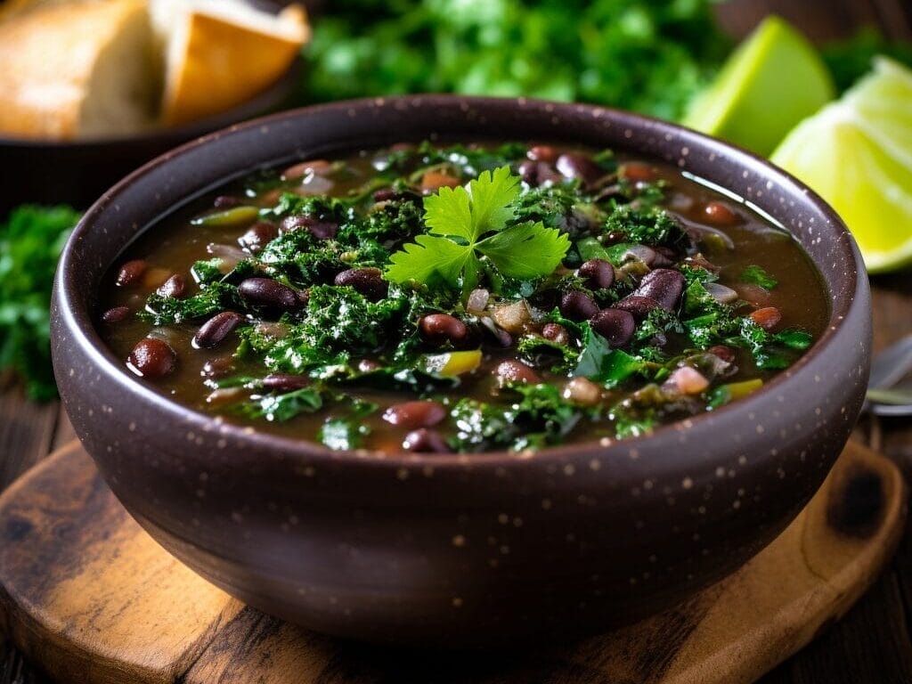 Black bean kale soup blue zone recipe