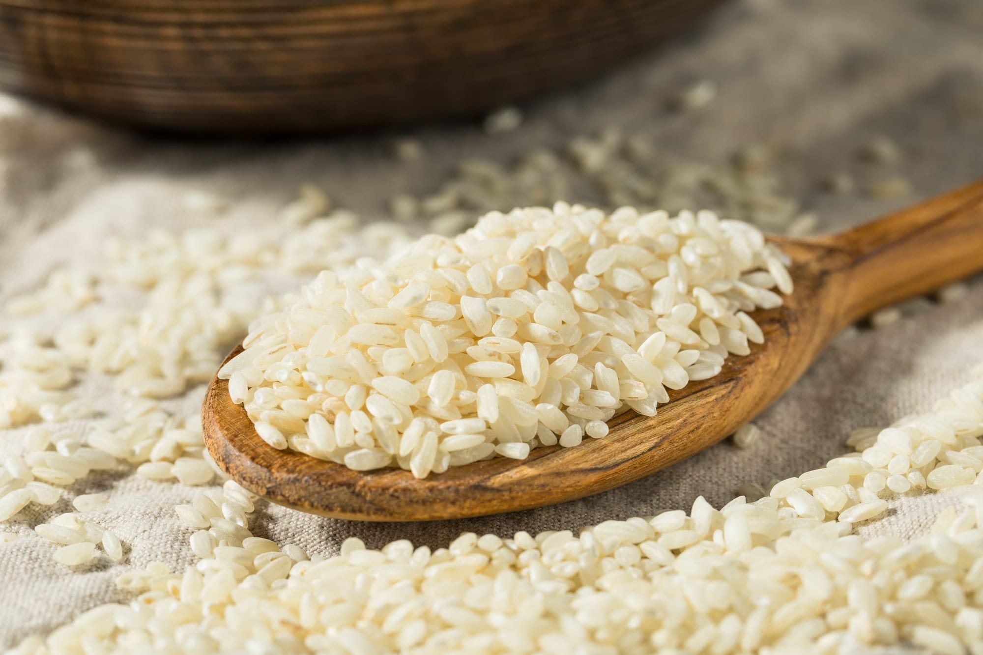 Raw Dry White Arborio Rice