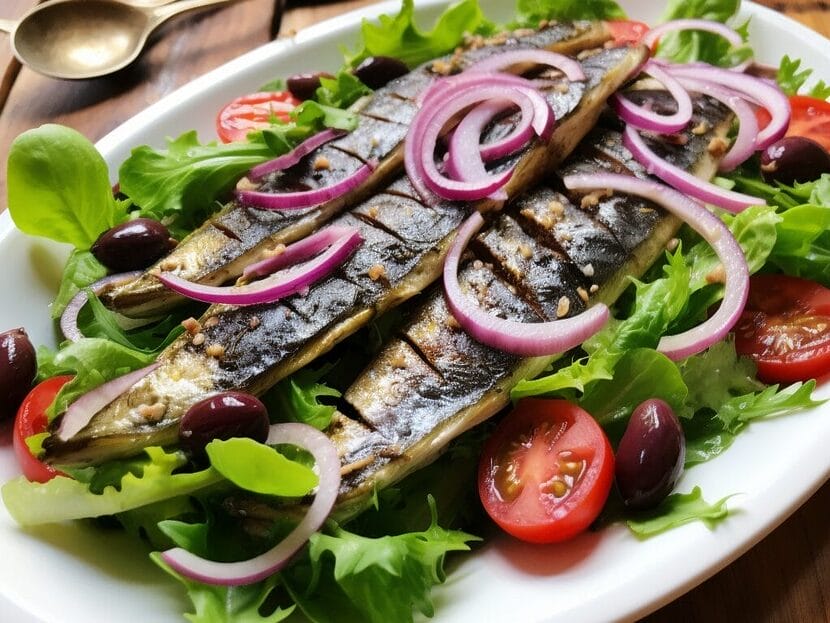 Grilled Sardines Salad